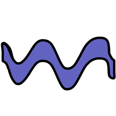 a thick, purplish-blue waveform.